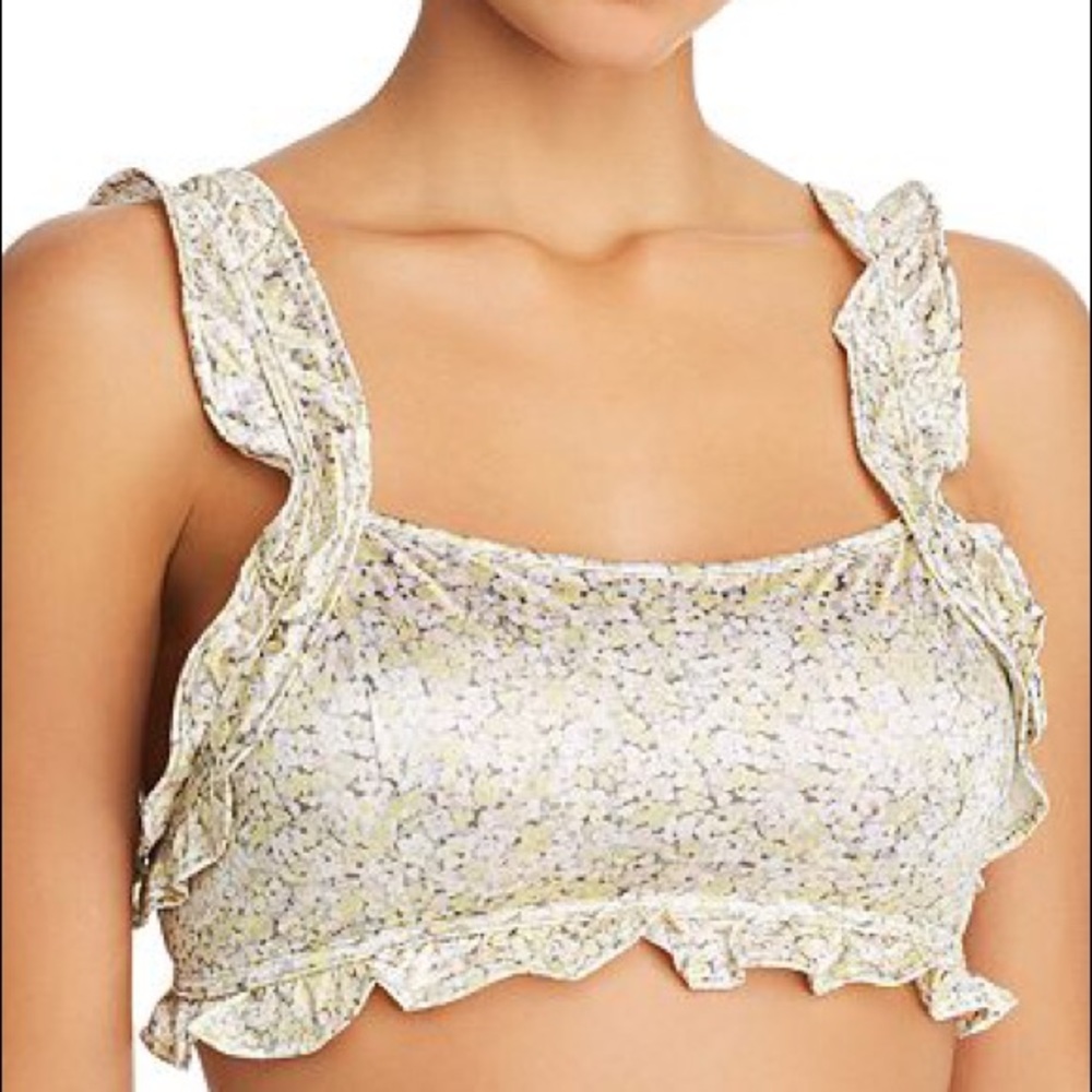🆕️ Jason Wu Stretch Satin Ruffled Cropped Cami